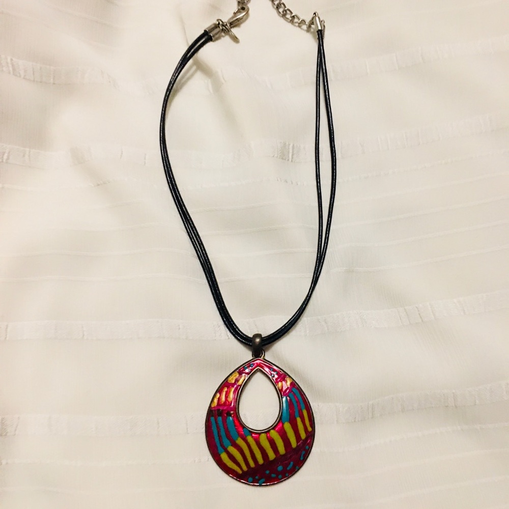 3/$20 Chico’s Neon Pendant Necklace